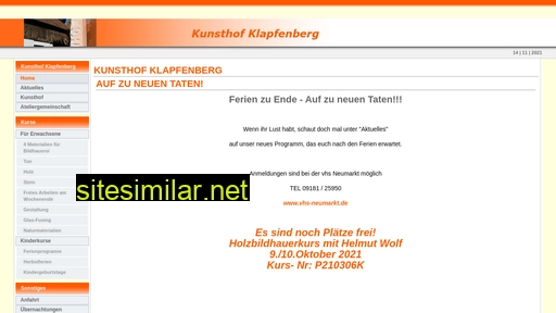 kunsthofklapfenberg.de alternative sites