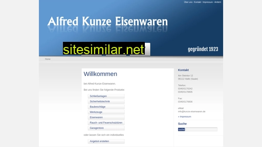Kunze-eisenwaren similar sites