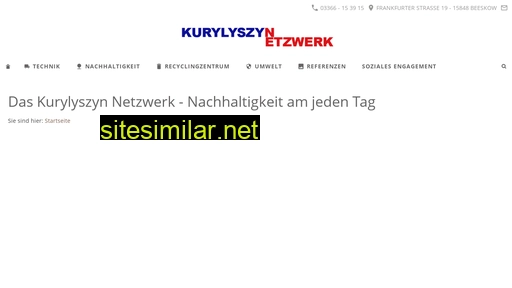 Kurylyszyn-netzwerk similar sites