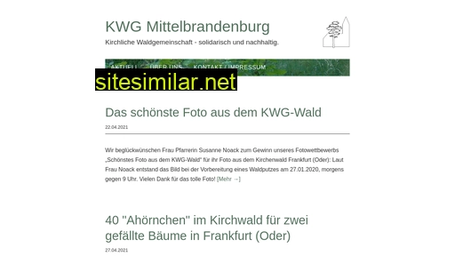 kwg-mittelbrandenburg.de alternative sites