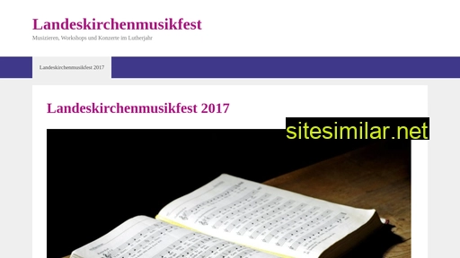 landeskirchenmusikfest.de alternative sites