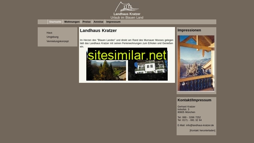 landhaus-kratzer.de alternative sites