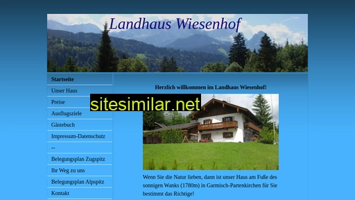 landhaus-wiesenhof-garmisch.de alternative sites