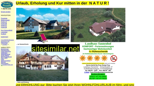 landhaustannenhof.de alternative sites
