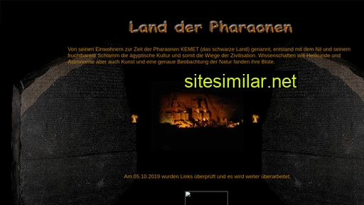 land-der-pharaonen.de alternative sites