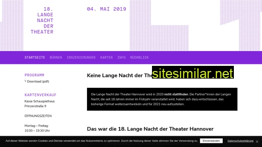 langenachtdertheater-hannover.de alternative sites