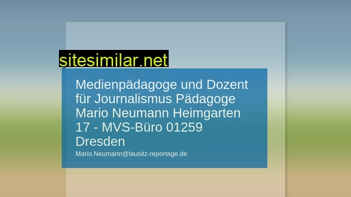 Lausitz-reportage similar sites