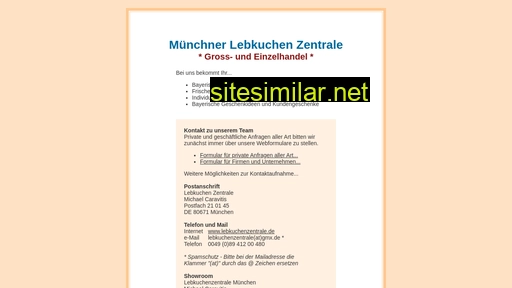 lebkuchenzentrale.de alternative sites