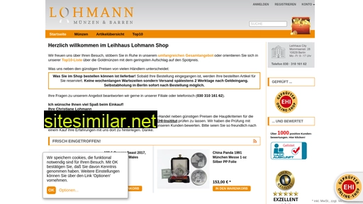 Leihhaus-lohmann-shop similar sites