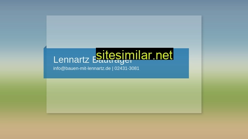 lennartz-bautraeger.de alternative sites