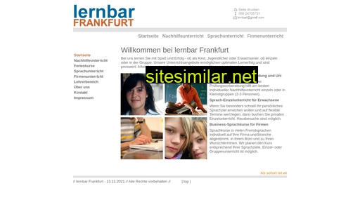 Lernbar-frankfurt similar sites