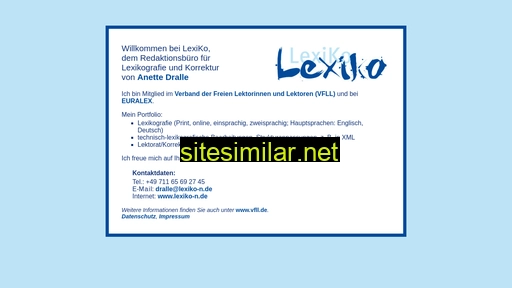 Lexiko-n similar sites