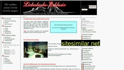 Liebeslaube-exklusiv similar sites