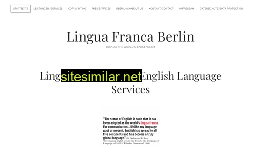 linguafrancaberlin.de alternative sites