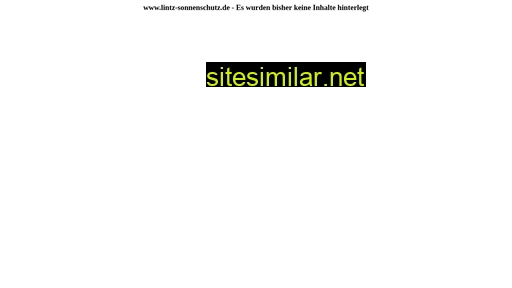 lintz-sonnenschutz.de alternative sites