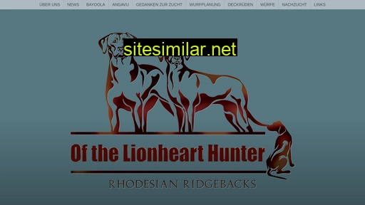 Lionheart-hunter-rhodesian-ridgebacks similar sites