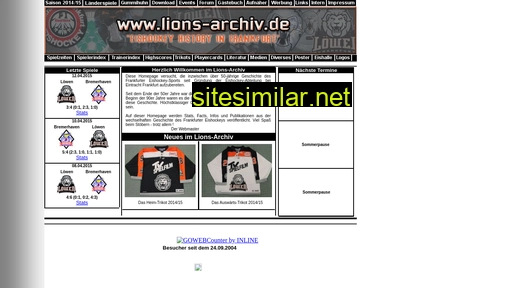 Lions-archiv similar sites