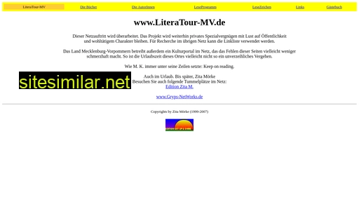 literatour-mv.de alternative sites