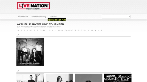 livenation-promotion.de alternative sites