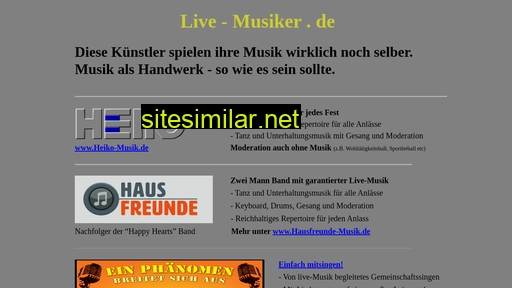 Live-musiker similar sites