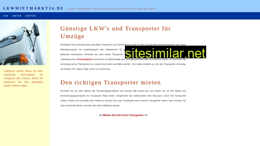 Lkwmietmarkt24 similar sites