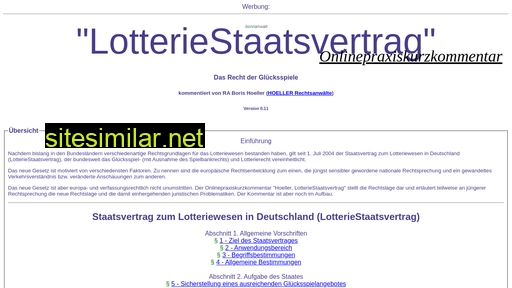 lotteriestvkommentar.de alternative sites
