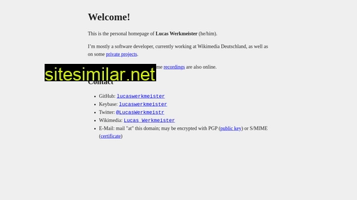 lucaswerkmeister.de alternative sites