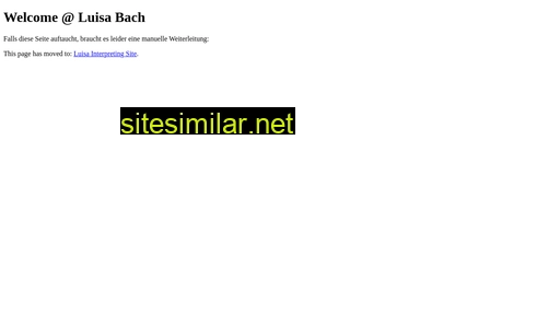 luisa-bach.de alternative sites