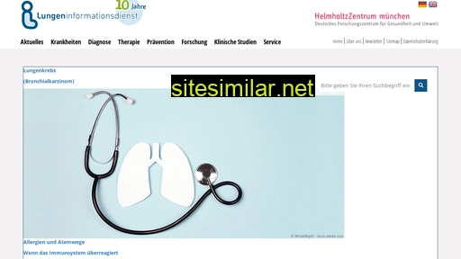Lungeninformationsdienst similar sites
