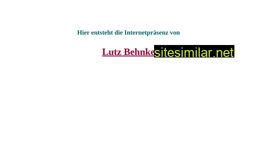 lutz-behnke.de alternative sites