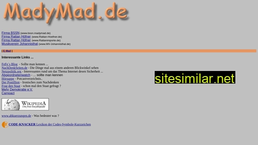 Madymad similar sites