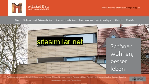 maeckel-bau-zimmerei.de alternative sites