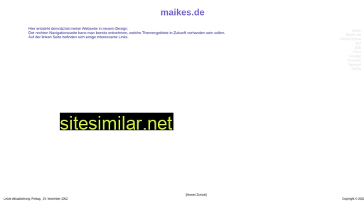 maikes.de alternative sites