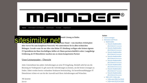 maindef.de alternative sites