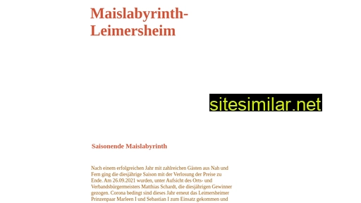 maislabyrinth-leimersheim.de alternative sites