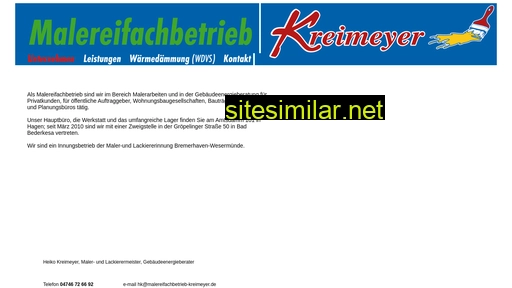 malereifachbetrieb-kreimeyer.de alternative sites