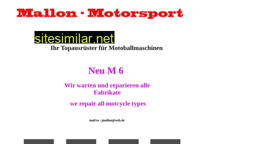 mallon-motorsport.de alternative sites