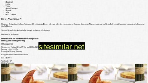maloiseau-restaurant.de alternative sites