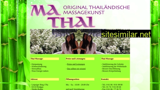 ma-thaimassage.de alternative sites