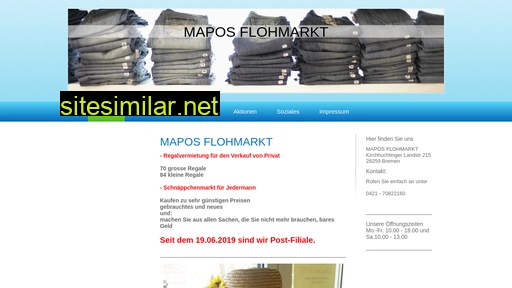 mapos-flohmarkt.de alternative sites