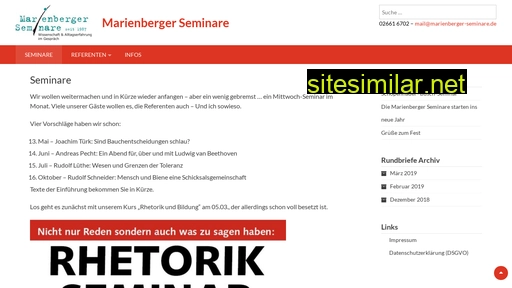 marienberger-seminare.de alternative sites