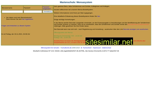 marienschule-mensa.de alternative sites
