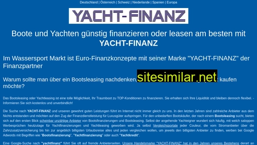 marinefinanz-yachtfinanz-maritimfinanz-bootfinanz.de alternative sites