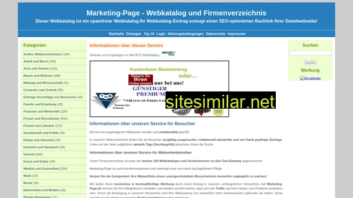 Marketing-page similar sites