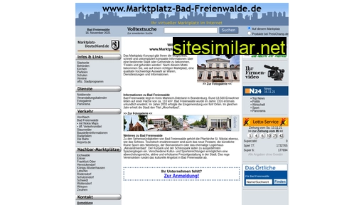 marktplatz-bad-freienwalde.de alternative sites