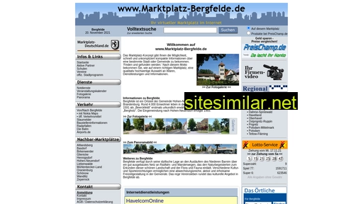 marktplatz-bergfelde.de alternative sites