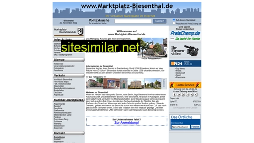 marktplatz-biesenthal.de alternative sites