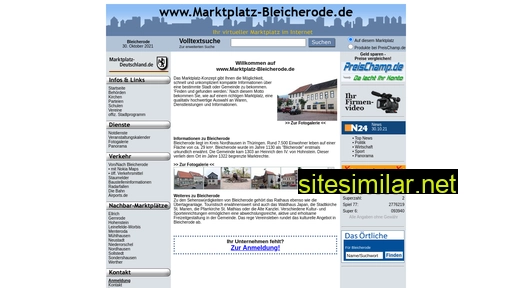 marktplatz-bleicherode.de alternative sites