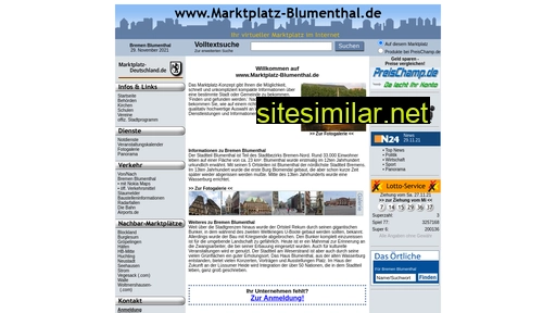 marktplatz-blumenthal.de alternative sites