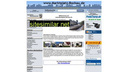 marktplatz-bockau.de alternative sites
